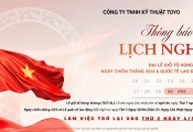 THỐNG BÁO NGHỈ LỄ GIỖ TỔ HÙNG VƯƠNG, NGÀY CHIẾN THẮNG 30/4 VÀ QUỐC TẾ LAO ĐỘNG 1/5