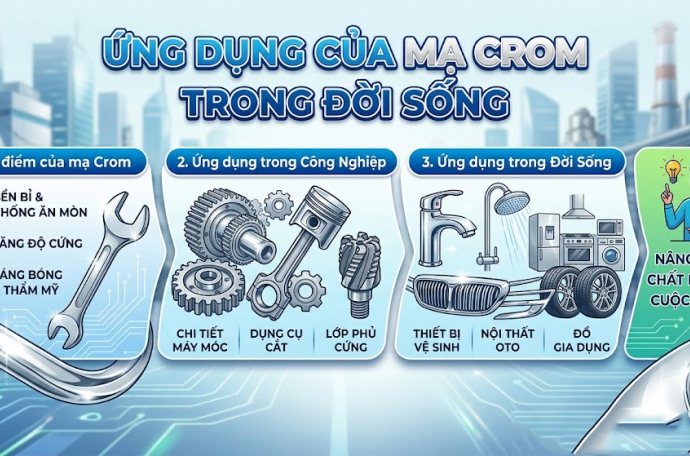 Ứng dụng của mạ crom trong đời sống